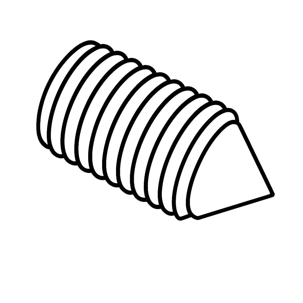 18 - Grubscrew M5 x 12 Cone Point