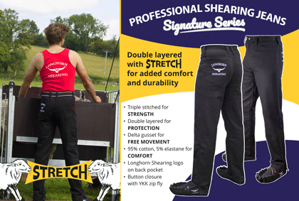 Longhorn Stretch Shearing Jeans