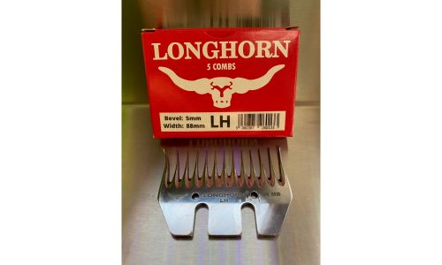 Box of 5 Longhorn LEFT HANDED 88mb Shop Soiled Combs (2118)