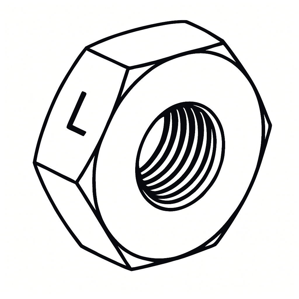 28 - Spindle Nut LH