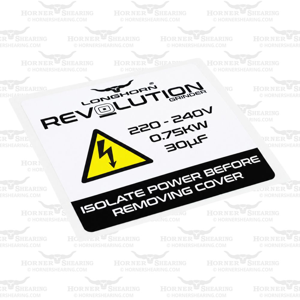 38A - 220 - 240 Volts Electrical Safety Decal