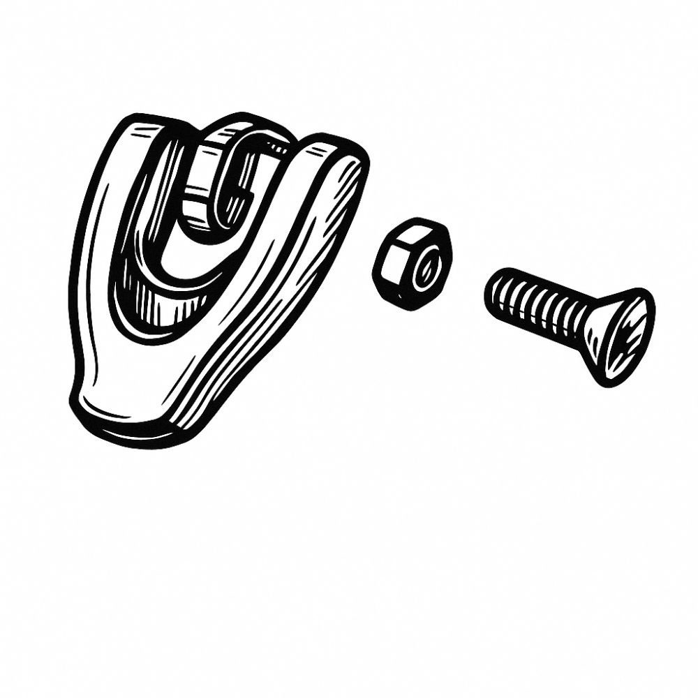 9 - Adjusting Wheel with Screw and Bush