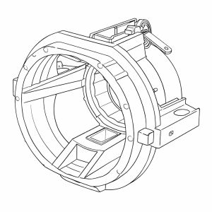 41A - Bearing Flange Back with Carbon Brush Springs