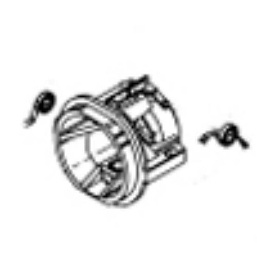 41B - Bearing flange back X-Series2 with carbon brush springs
