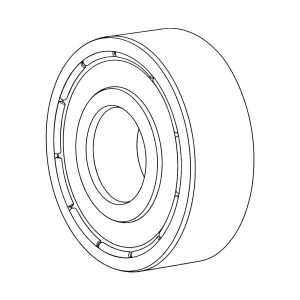 6 - Radial Ball Bearing 6000-2Z