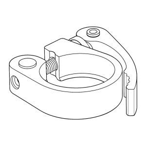 54 -  Seat Clamp with Quick Release bolt Ø34.9