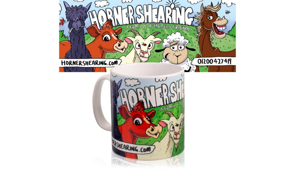 Horner Shearing Family of Farmers Friends Mug