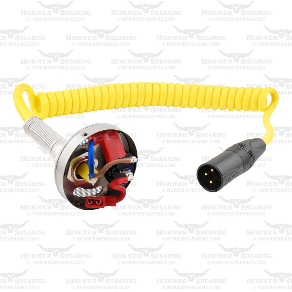 Complete Rear Cap with Coiled Flex Assembly for the Rambo (6.3mm Red Terminal)