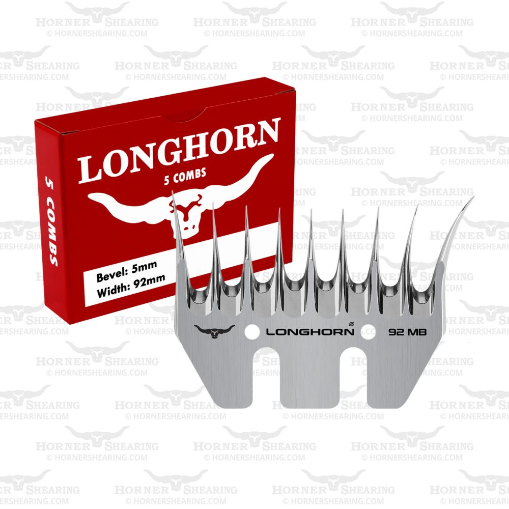 Longhorn® Wide Alpaca/Cover Comb - 9 Tooth