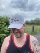 Longhorn Shearing Cap - grey LifeStyle