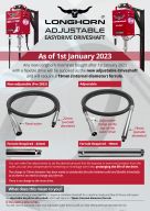 New Adjustable Driveshaft Instruction Sheet