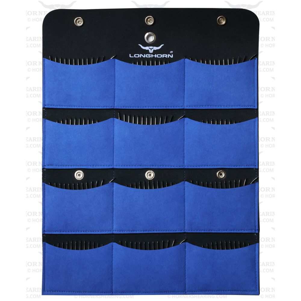 Blue 12 Pocket Show Pouch