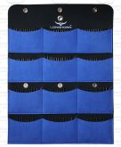 Blue 12 Pocket Show Pouch Open
