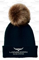 Longhorn Bobble Hat - Black