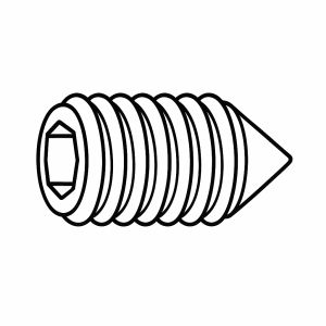 24 - Grubscrew (Cone Point) M5 x 10 Long