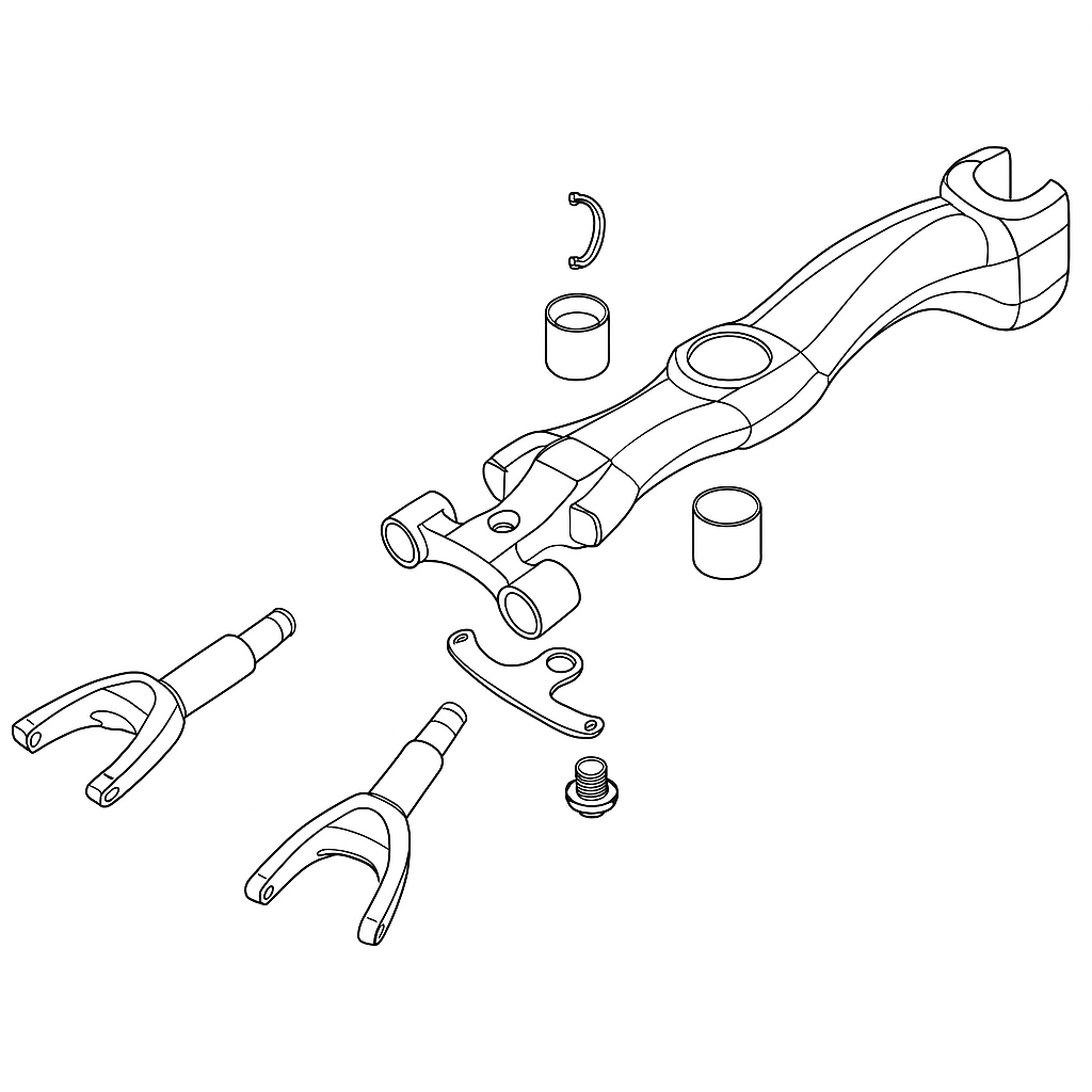1 - Wide Fork Assembly 