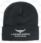 Longhorn Beanie Hat - Black