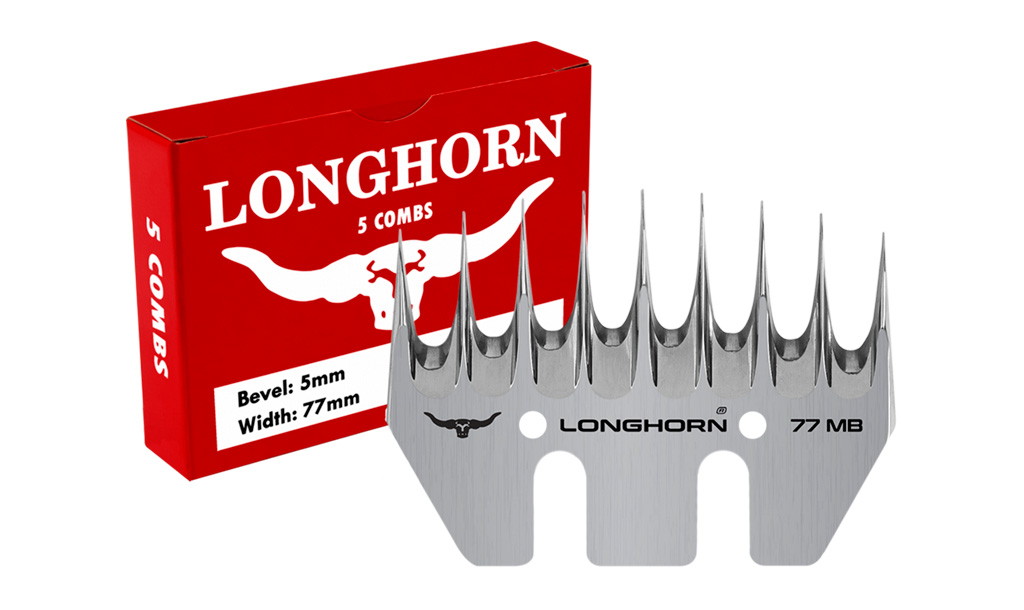 Longhorn® Standard Alpaca/Cover Comb - 9 Tooth