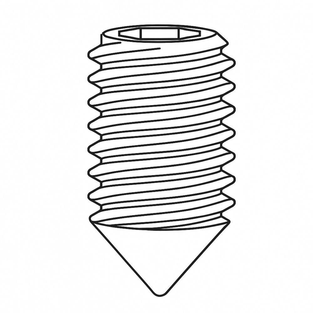 21 - Grubscrew (Cone Point) M5 x 10mm