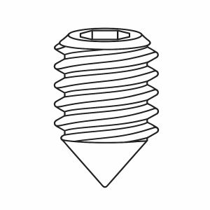 17 - Grubscrew M5 x 6mm (cone point)