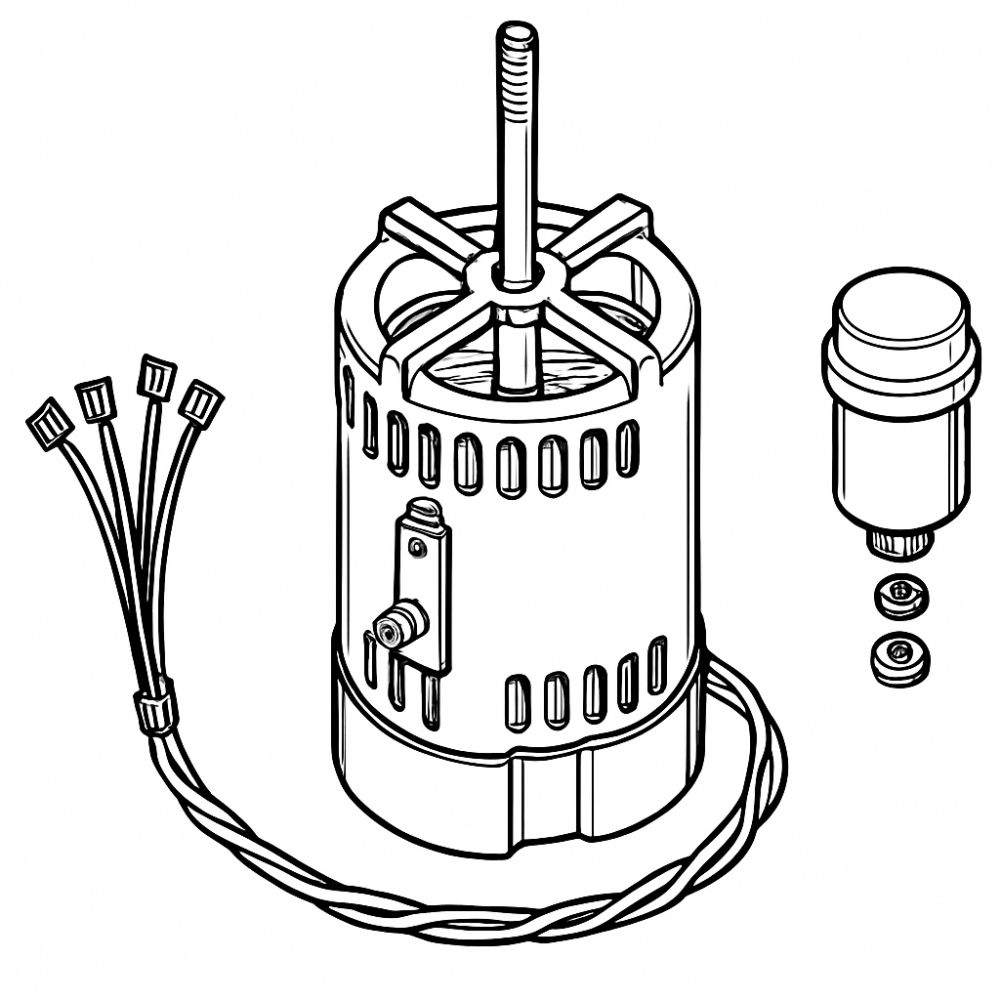 27b - 700W Motor & Capacitor 240V for Lister Nexus Pro