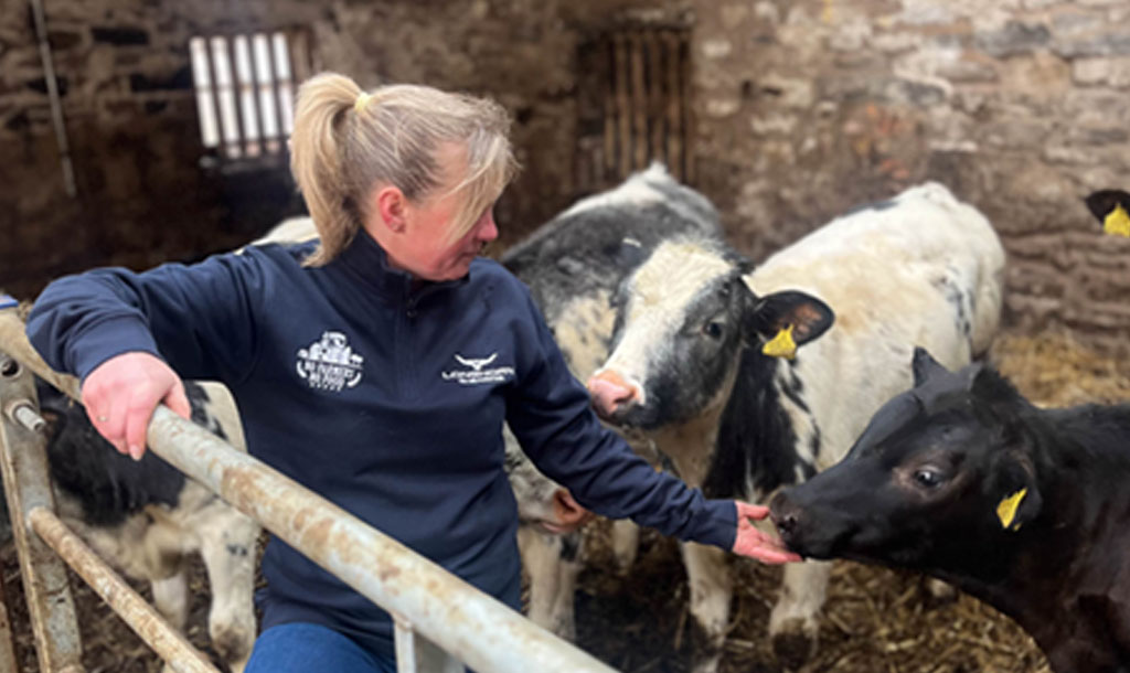Limited Edition Longhorn 'No Farmers, No Food' Navy 1⁄4 Zip Sweat